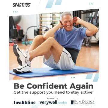 Sparthos Back Brace for Lower Back Pain Relief - Comfortable and Adjustable