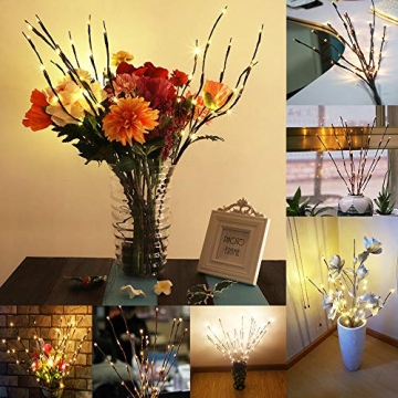 Lxcom LED Battery Operated Branch Lights for Decor