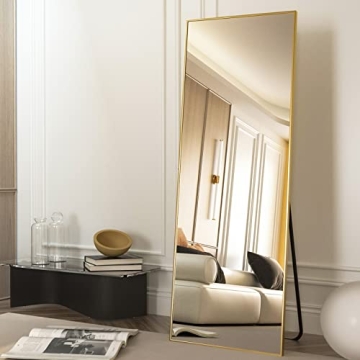 HARRITPURE Full Length Mirror with Aluminum Frame - 65"x22"
