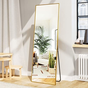 HARRITPURE Full Length Mirror with Aluminum Frame - 65"x22"