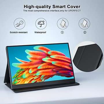 ZSCMALLS Portable Monitor 17.3 Inch 144Hz 1080P FHD Gaming Monitor USB-C HDMI Computer Display HDR IPS Laptop Screen Extender with Smart Cover/Speakers for Laptop PC Mac Phone PS3 4/5 Xbox