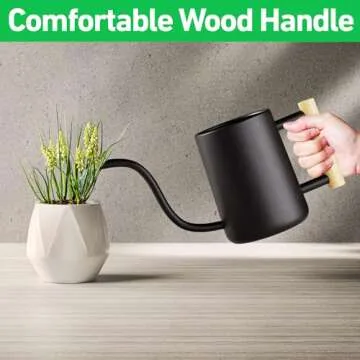 Stylish 35oz Indoor Watering Can with Long Spout