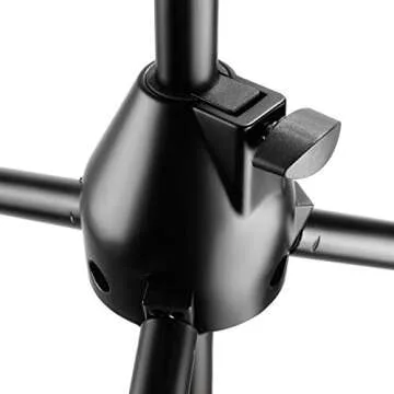 Neewer Tripod Boom Floor Microphone Stand - Aluminium Alloy, Adjustable Height Maximum 37.4 inches/95 centimeters, Foldable, Tilting Rotating for Stage or Studio Use (NW006-1)