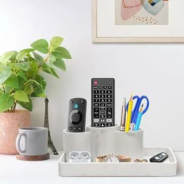 Elegant Marble Bathroom Tray for Versatile Organization
