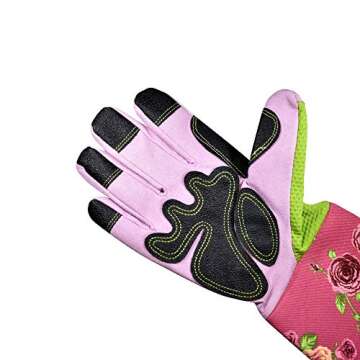 Megawodar Long Sleeve Gardening Gloves Pruning Thornproof Garden Gloves with Extra Long Forearm Protection for Gardener