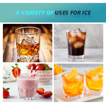 EUHOMY Ice Maker: 40Lbs Per Day, Auto Self-Cleaning