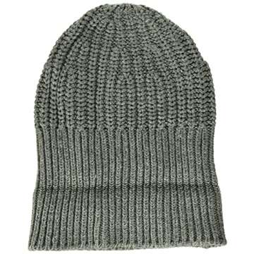 Goodthreads Men's Standard Marled Beanie, Light Green, one Size