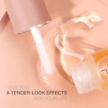 DEROL Lip Plumper by Vafee, Natural Lip Plumper and Lip Care Serum, Lip Enhancer for Fuller, Lip Mask, Beautiful Fuller, Hydrating & Reduce Fine Lines 5.5ML (Day& Night)