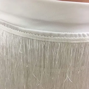 Stylish Womens 2 Piece Outfits with Tassels and Crop Top White