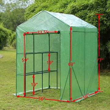 EROMMY Mini Walk-in Greenhouse for Indoor and Outdoor Gardening