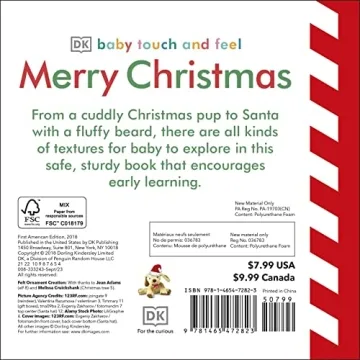 Baby Touch and Feel Merry Christmas Book for Babies