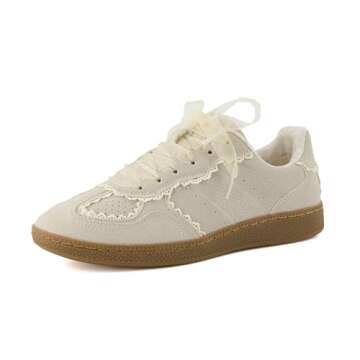 CUSHIONAIRE Belinda Lace Detail Sneakers for Women - Comfort & Style
