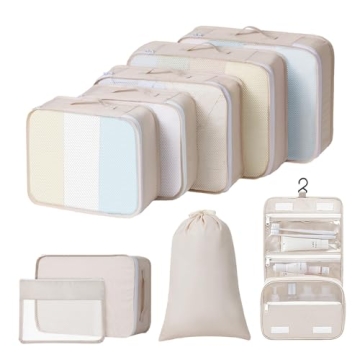 Easortm Packing Cubes Set - Organized Travel Solution