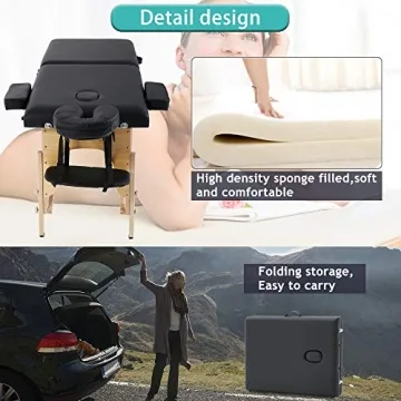 Dkeli Adjustable Portable Massage Table for Professionals