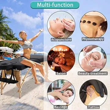 Dkeli Adjustable Portable Massage Table for Professionals