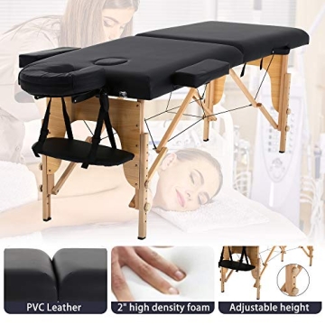 Dkeli Adjustable Portable Massage Table for Professionals