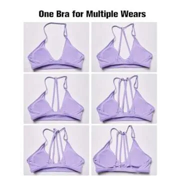 YEOREO Women's Padded Strappy Workout Sports Bra
