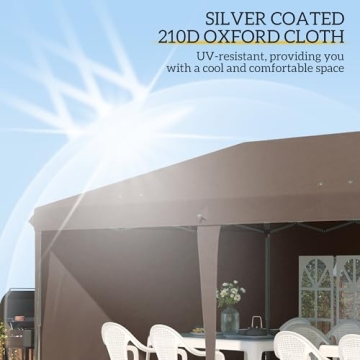 Outsunny Durable 10' x 20' Pop Up Canopy Tent for Events