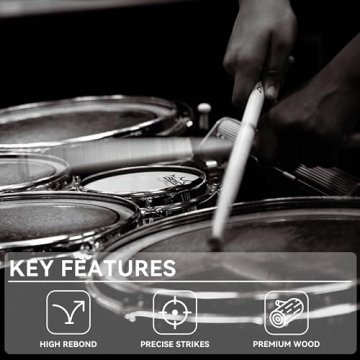 Maple Wood Drumsticks for Musicians of All Levels