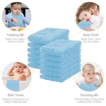 Lovely Care Muslin Burp Cloths