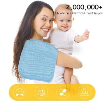 Lovely Care Muslin Burp Cloths
