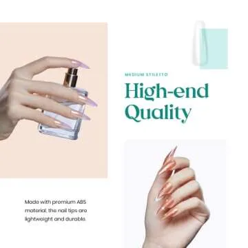 Beetles Gel Nail Kit Easy Nail Extension Set 5 In 1 Nail Glue Gel Base Coat with Pre shaped Medium Stiletto Gel Nail Tips Led Nail UV Lamp Acrylic Nail Clipper for Nail Art Diy