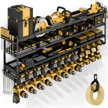 POKIPO 4 Tier Heavy Duty Tool Organizer for Workshop