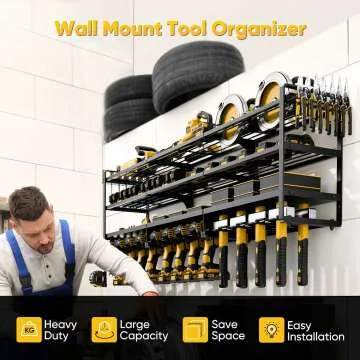 POKIPO 4 Tier Heavy Duty Tool Organizer for Workshop