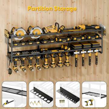 POKIPO 4 Tier Heavy Duty Tool Organizer for Workshop