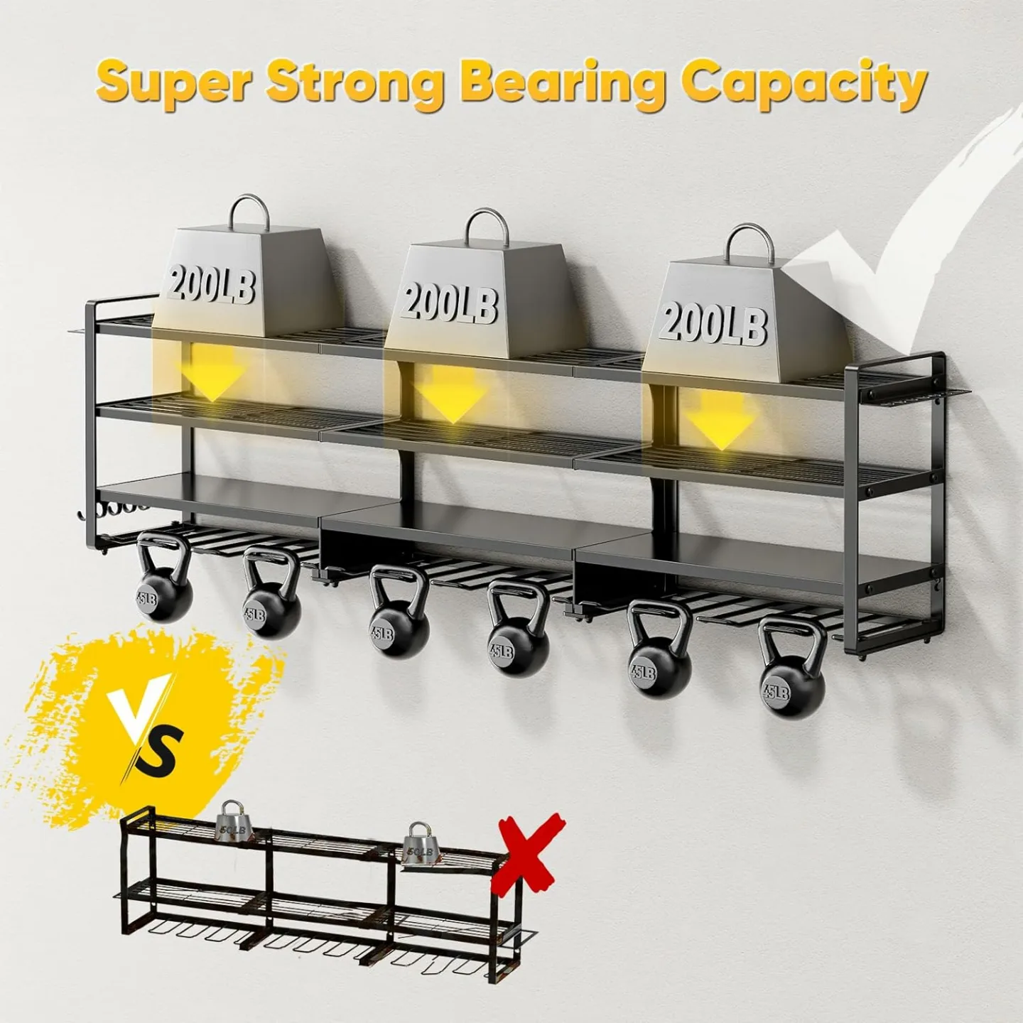 POKIPO 4 Tier Heavy Duty Tool Organizer for Workshop
