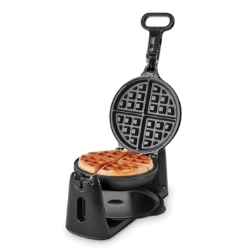 DASH Flip Belgian Waffle Maker – Quick Heat-Up, Nonstick Design