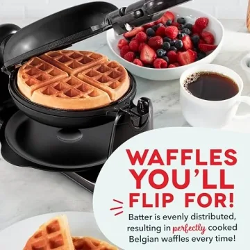 DASH Flip Belgian Waffle Maker - Quick, Nonstick & Fun