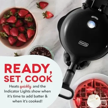 DASH Flip Belgian Waffle Maker - Quick, Nonstick & Fun