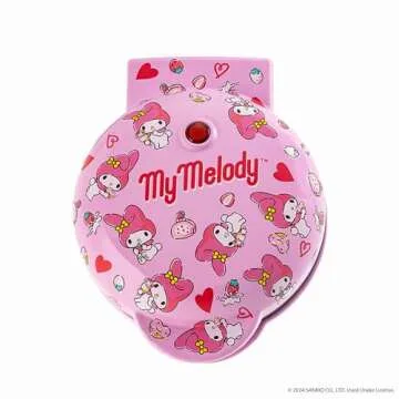 Uncanny Brands Hello Kitty My Melody Mini Waffle Maker - Cook With Your Favorite Bunny Character