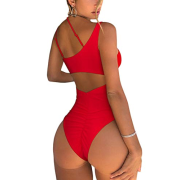 QINSEN Stylish Cutout One Piece Swimsuit for Summer