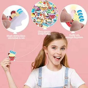 Jetec 300 Pcs Scratch and Sniff Sticker for Kids Valentines Smelly Scented Motivational Stickers Dessert Reward Stickers Teacher Incentive Positive Sticker for Student Classroom Chart School Supplies