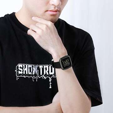 Wepro Protective Case for Fitbit Versa 2 - 3-Pack TPU