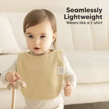 8-Pack Baby Bibs for Boys, Girls - Pullover Bibs for Drooling Teething Baby Girl & Boy Toddler, Newborn, Soft & Absorbent, Cute Colors, Large Torso Coverage Keep Infant Clean & Dry (Terracotta)