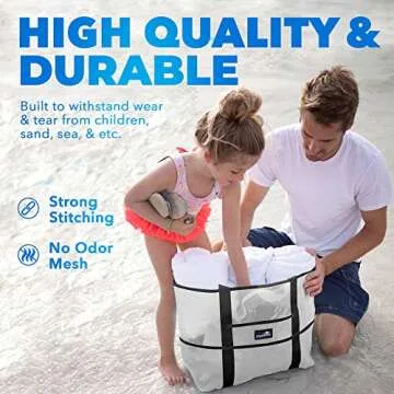 Dejaroo Sand Free Mesh Bag - Perfect for Beach Essentials