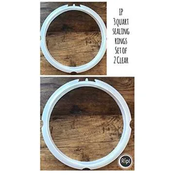 Instant Pot Sealing Ring Mini 3-Qt, Inner Pot Seal Ring, Electric Pressure Cooker Accessories, Non-Toxic, BPA-Free, Replacement Parts, Clear, 2 Count ( Pack of 1)