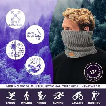 Warm & Stylish KITIBTYG Winter Neck Gaiters for All