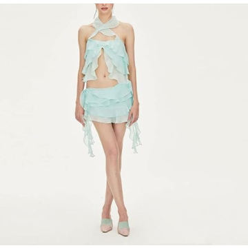 Y2K Sexy Bodycon Mini Skirt Set for Trendy Style