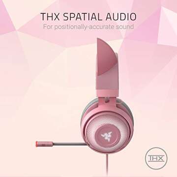 Razer Kraken Pink Kitty Edition, Wired (Renewed)