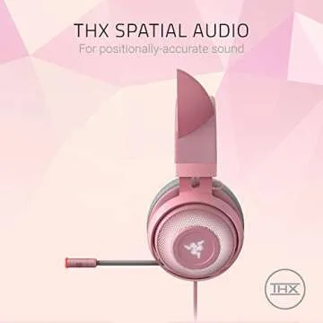 Razer Kraken Pink Kitty Edition, Wired (Renewed)