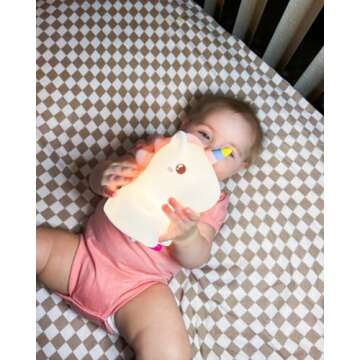 LifeTree Fitted Crib Sheets for Boys Girls & Neutral, Muslin Baby Sheet Fits Standard Crib and Toddler Mattresses, Soft, Checkered Print, 70% Viscose from Bamboo and 30% Cotton 28in x 52in