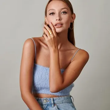 Stylish Adjustable Gold Ring for Women and Girls