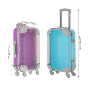 Jiabailie 12 Pack Mini Suitcase Party Favor Gift Box - Colorful Storage for Kids