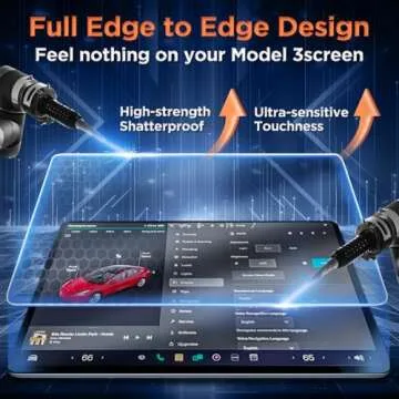TSLDRV 2025 Screen Protector for Tesla Model 3 & Y
