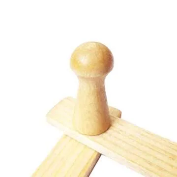 AMAPON Accordion Style Expandable Wall Wooden Coat Rack 13 Hooks (Pegs) Hang Hats Jackets Coffee Mug Purses Necklaces Towels Cap Leash Scarves Data Line Kitchenware (2 Packs)