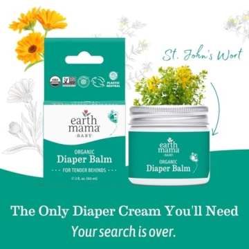 Organic Diaper Balm for Babies | Earth Mama | All Natural Care